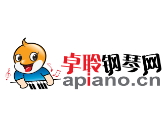 卓聆鋼琴網(wǎng)(apiano.cn)logo設(shè)計(jì)