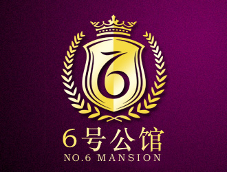 6號公館瑜伽健身俱樂部logo設(shè)計