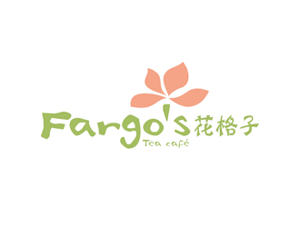 花格子Fargo's(Tea café)甜品店logo設(shè)計(jì)