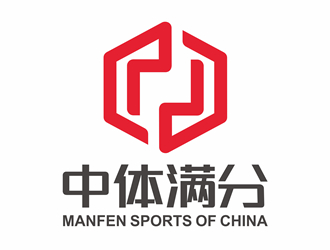 唐國(guó)強(qiáng)的中體滿(mǎn)分logo設(shè)計(jì)