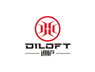 迪廬；DILOFT 對稱標志logo設計