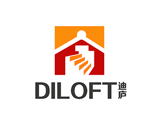 潘樂的迪廬；DILOFT 對稱標志logo設計