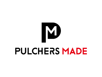 張俊的Pulchers Made英文線(xiàn)條日用品品牌logologo設(shè)計(jì)