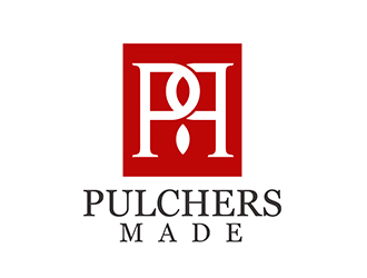 潘樂(lè)的Pulchers Made英文線(xiàn)條日用品品牌logologo設(shè)計(jì)