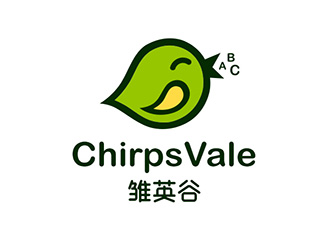 吳曉偉的雛英谷/ChirpsVale英語(yǔ)教育logo設(shè)計(jì)logo設(shè)計(jì)
