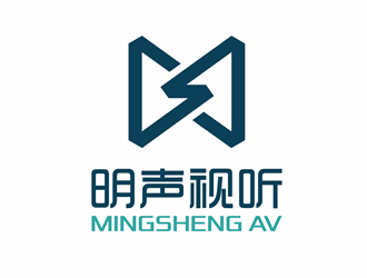 明聲視聽(tīng)logo設(shè)計(jì)