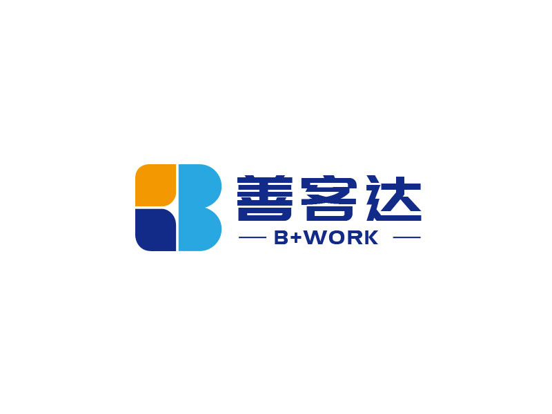 朱紅娟的B+WORK 善客達(dá)logo設(shè)計