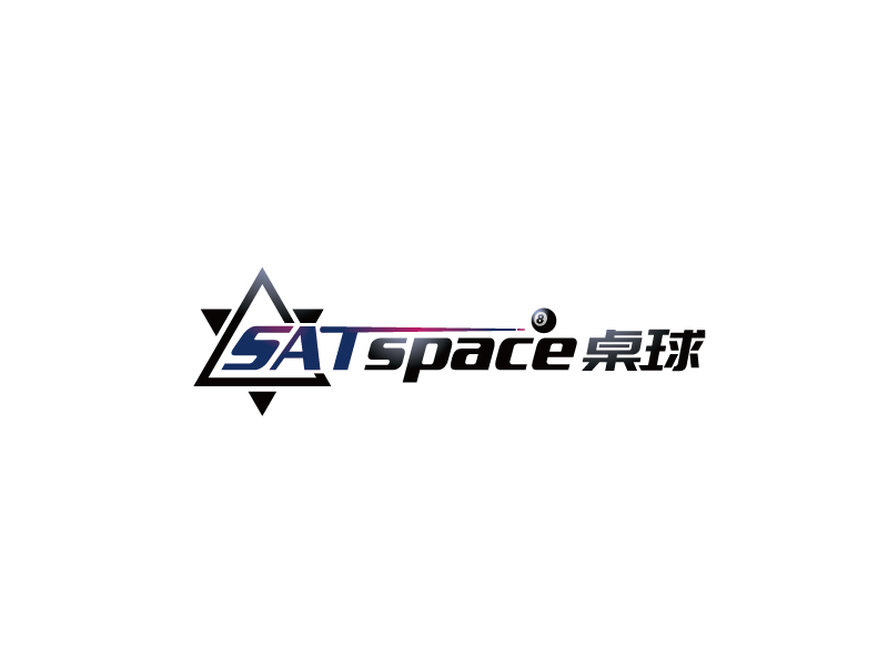 張俊的SAT  space  桌球logo設(shè)計