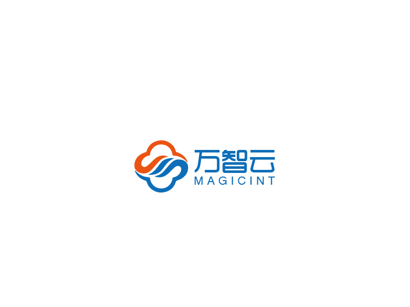 秦光華的中文：萬智云 英文：magicintlogo設(shè)計
