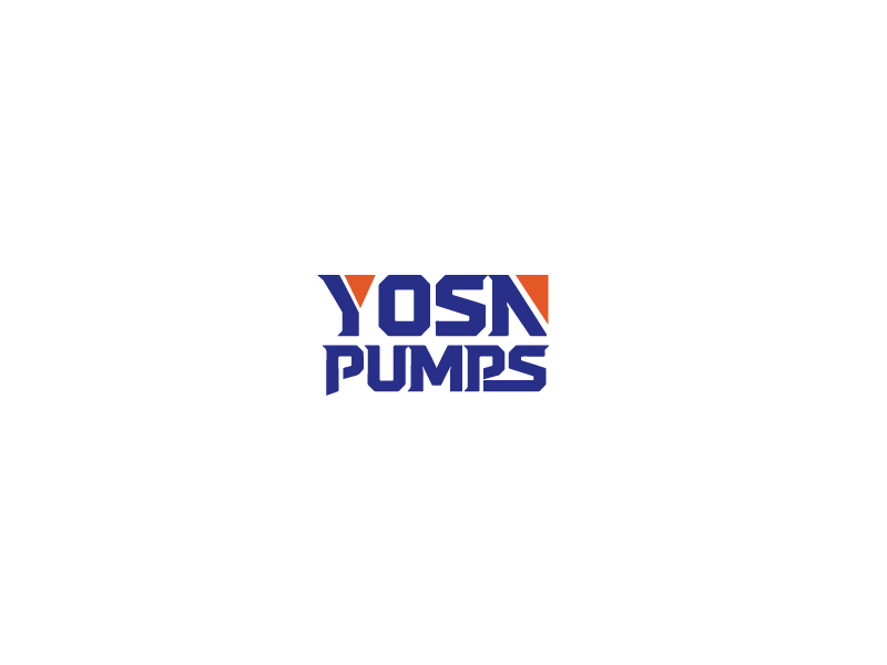 秦光華的用YOSN PUMPS字母，涌順泵業(yè)結(jié)合設(shè)計。也可以不用中文logo設(shè)計